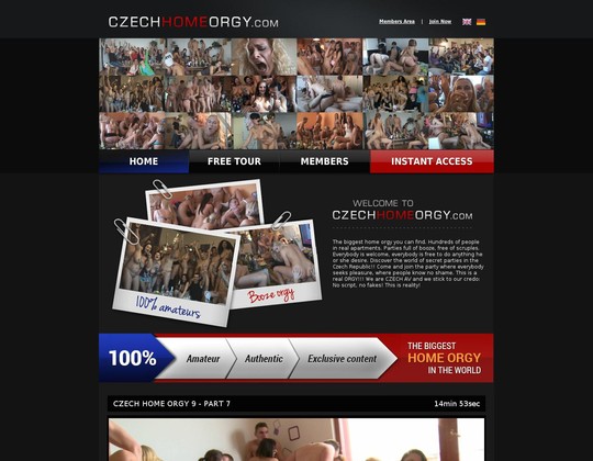 Czech Home Orgy pic