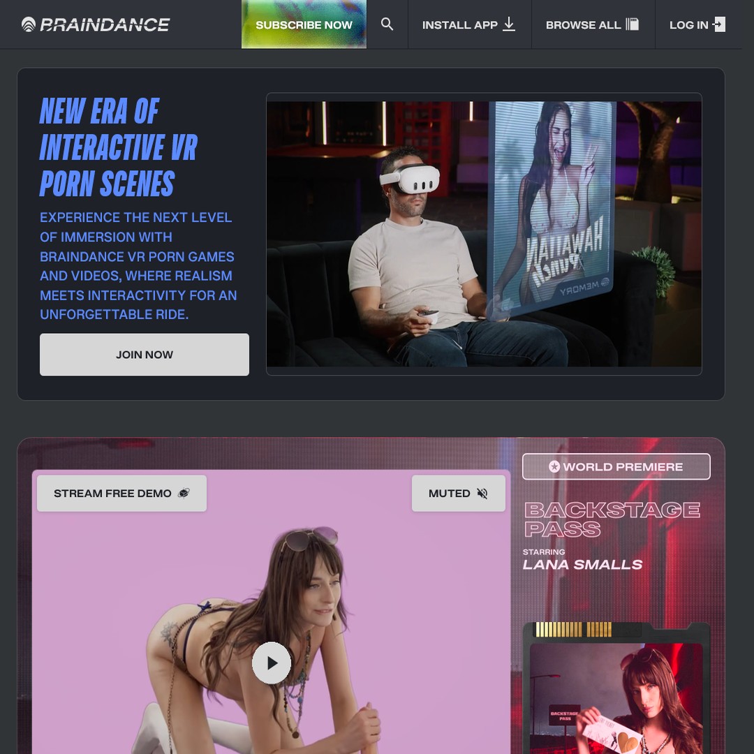 braindance vr login