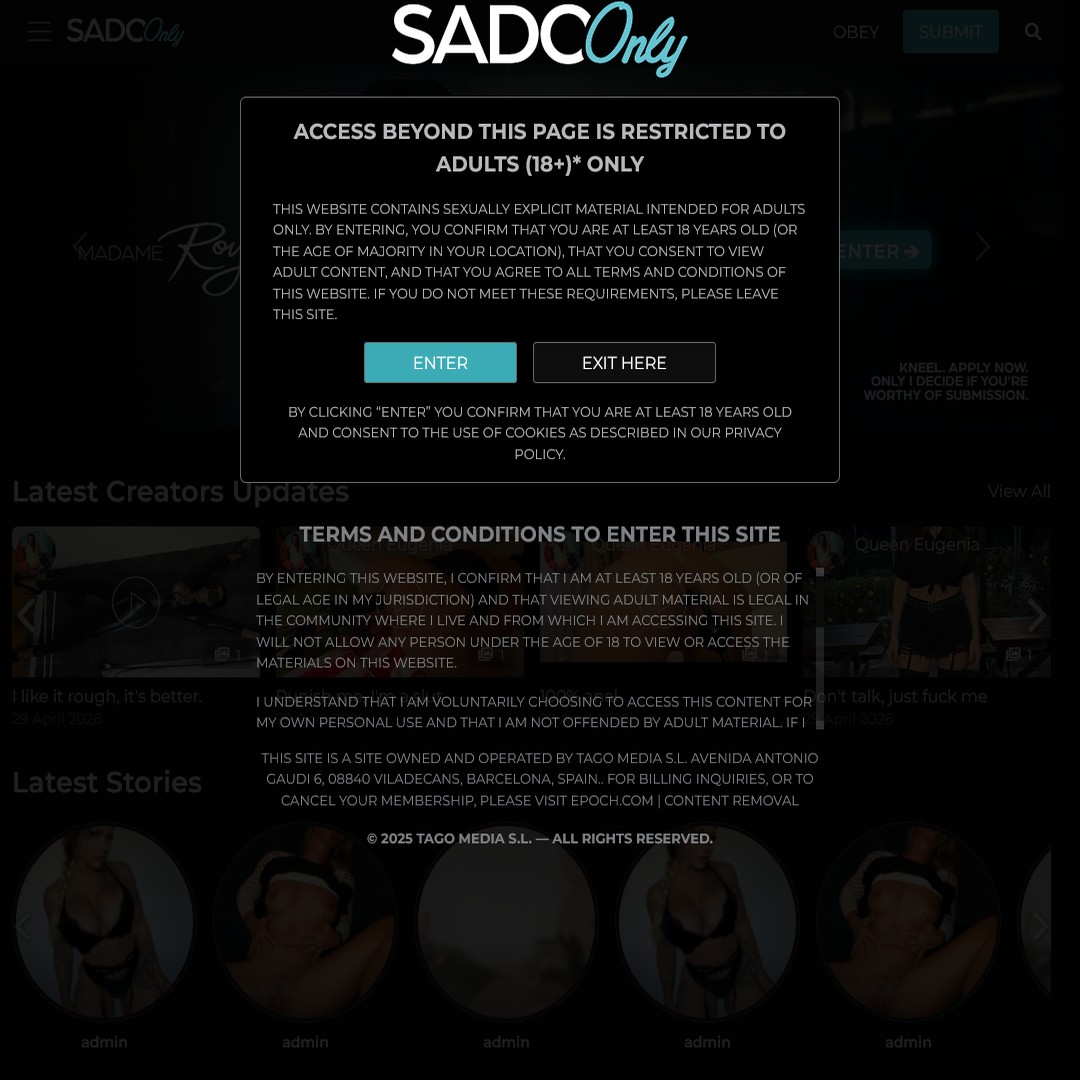 sado only login