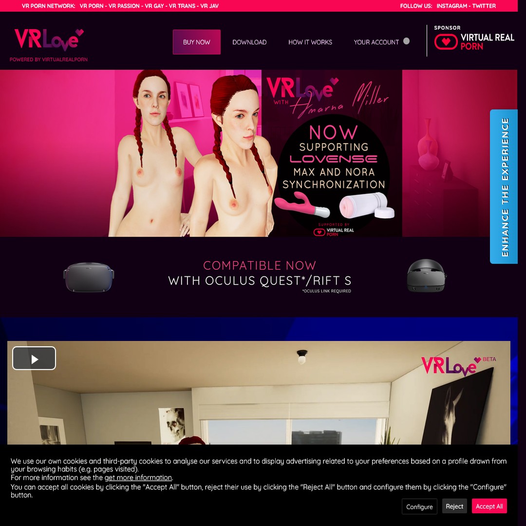 vr love the game login